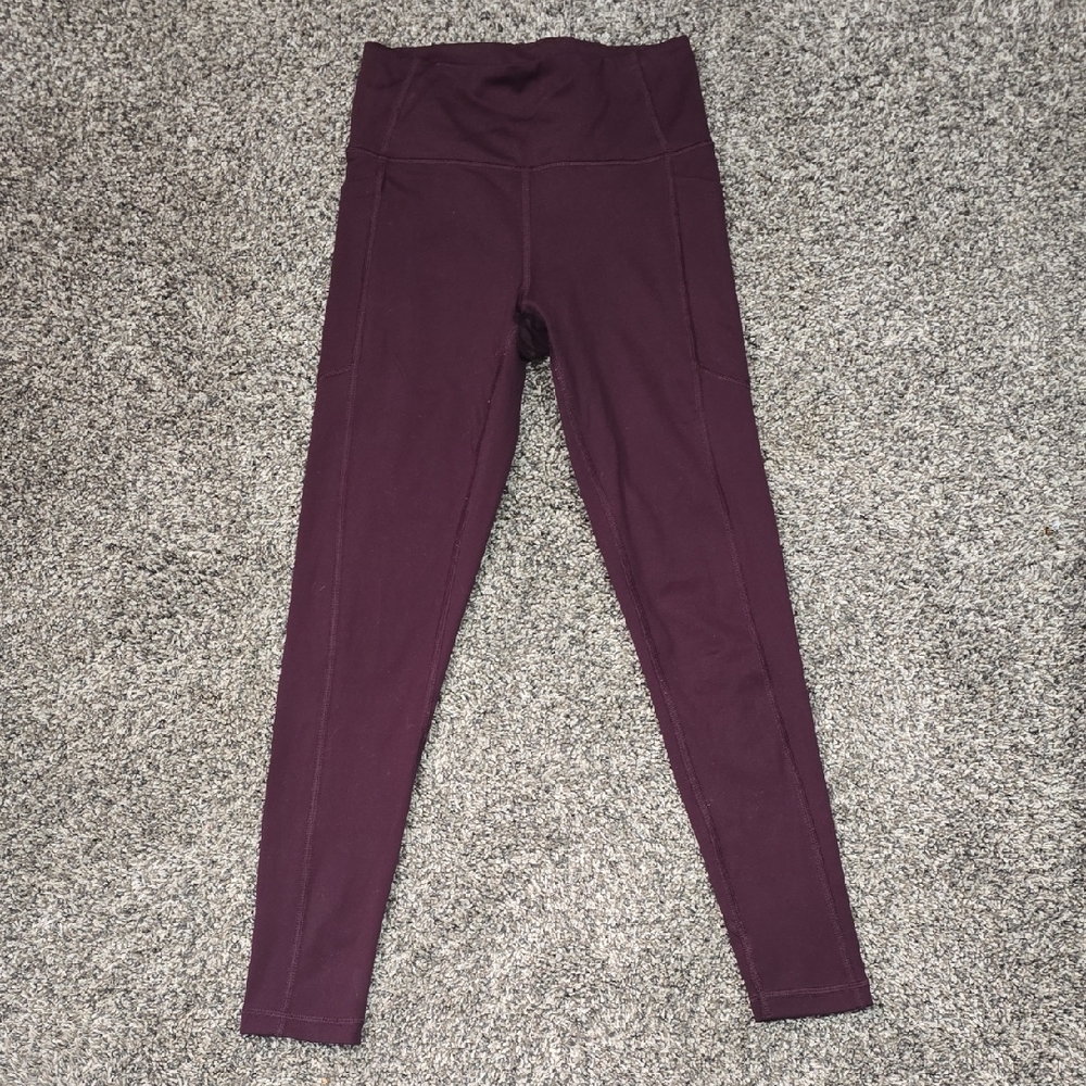 Victoria Secret High-Waist Burgundy Leggings